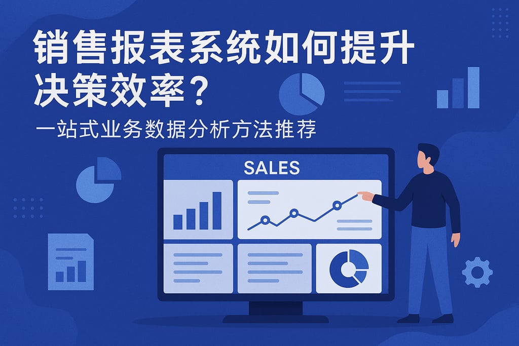 销售报表系统如何提升决策效率？一站式业务数据分析方法推荐