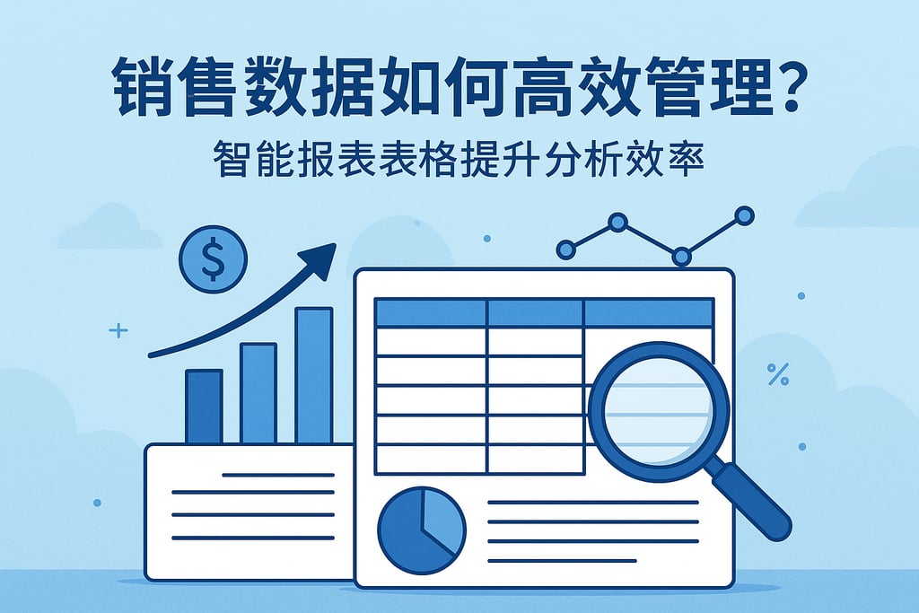 销售数据如何高效管理？智能报表表格提升分析效率