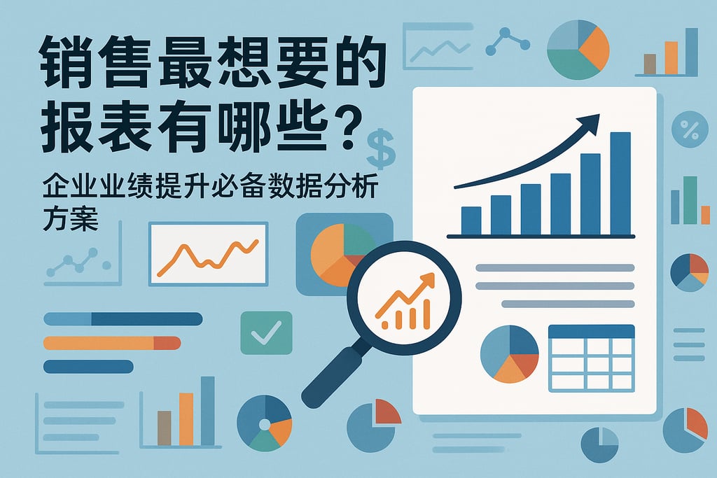 销售最想要的报表有哪些？企业业绩提升必备数据分析方案