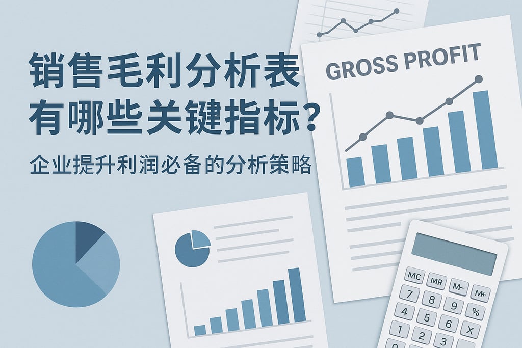 销售毛利分析表有哪些关键指标？企业提升利润必备的分析策略