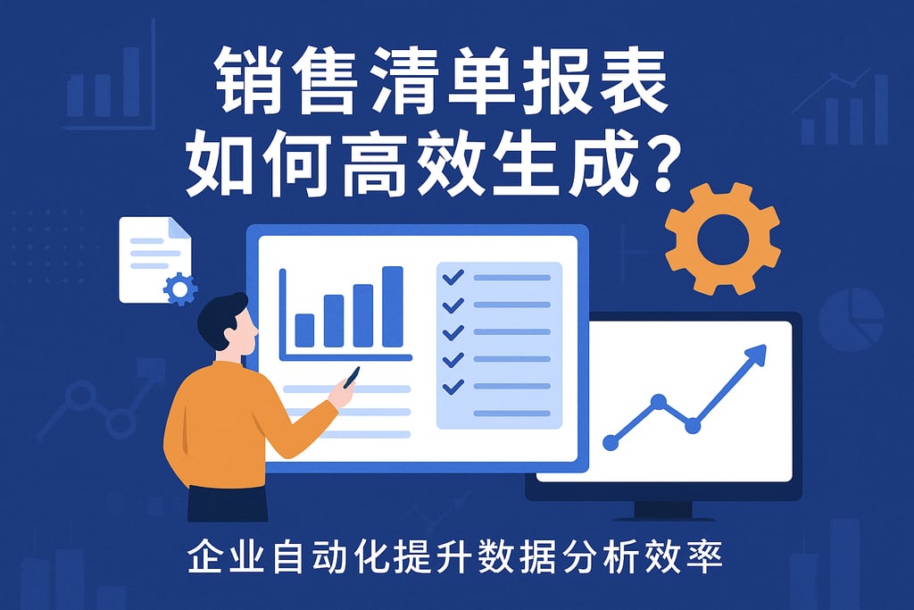 销售清单报表如何高效生成？企业自动化提升数据分析效率