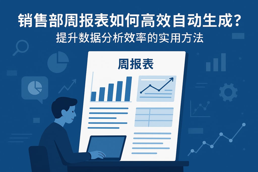 销售部周报表如何高效自动生成？提升数据分析效率的实用方法