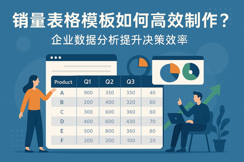 销量表格模板如何高效制作？企业数据分析提升决策效率