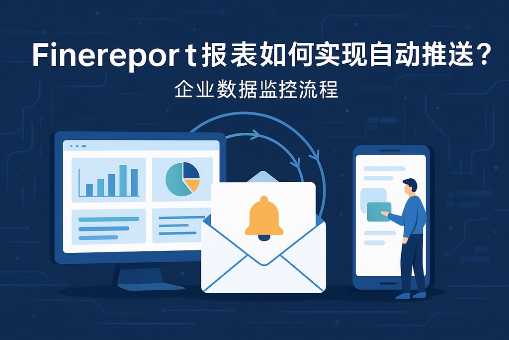 Finereport报表如何实现自动推送？企业数据监控流程