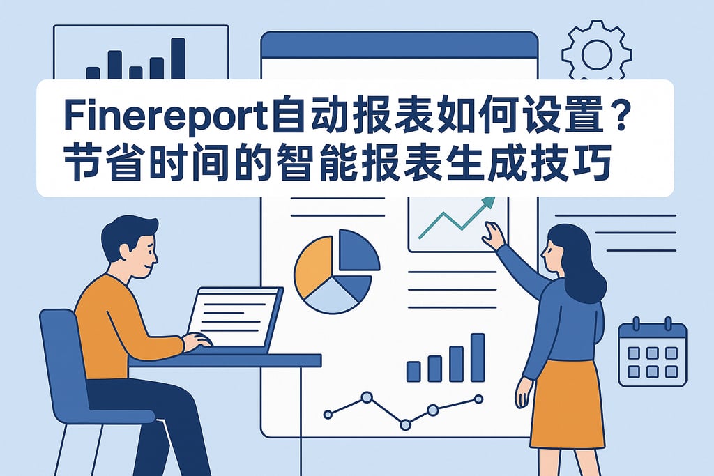 Finereport自动报表如何设置？节省时间的智能报表生成技巧