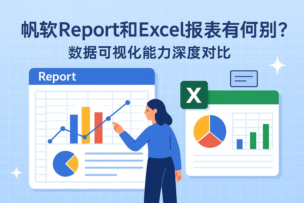 帆软report和Excel报表有何区别？数据可视化能力深度对比
