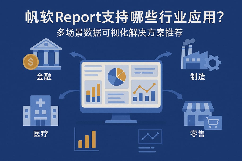 帆软report支持哪些行业应用？多场景数据可视化解决方案推荐