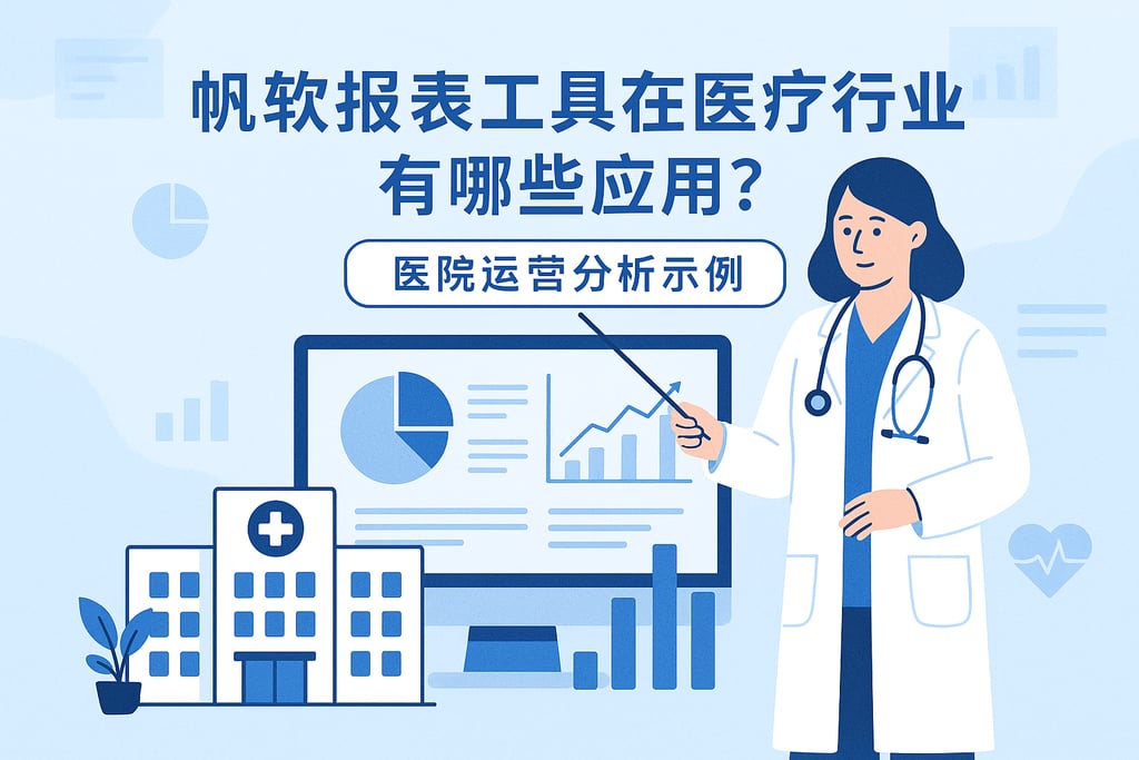 帆软报表工具在医疗行业有哪些应用？医院运营分析示例