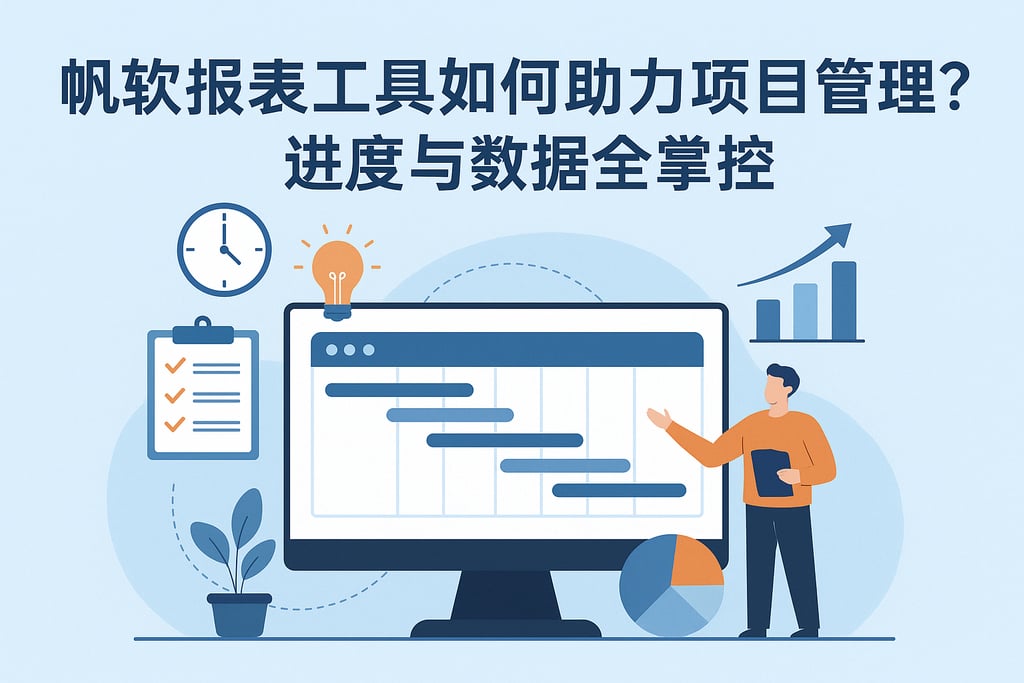 帆软报表工具如何助力项目管理？进度与数据全掌控