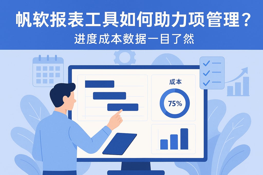 帆软报表工具如何助力项目管理？进度成本数据一目了然
