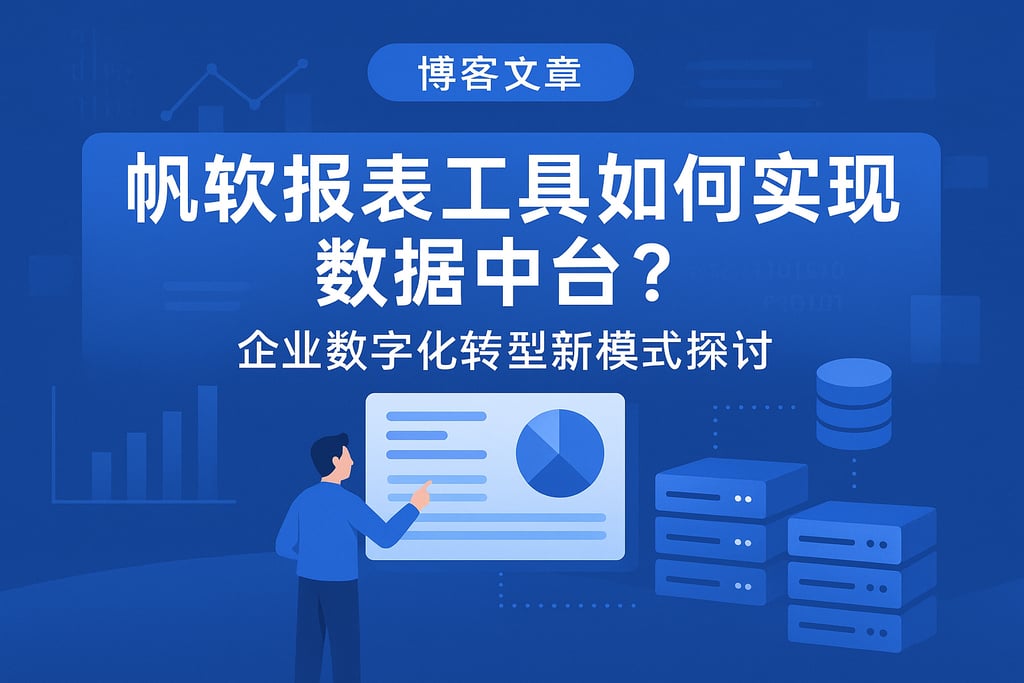 帆软报表工具如何实现数据中台？企业数字化转型新模式探讨