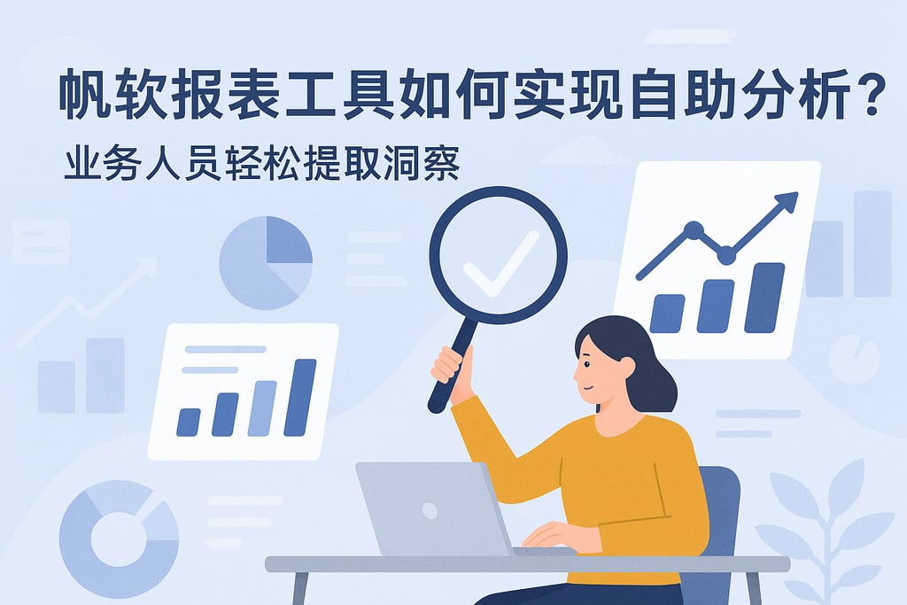 帆软报表工具如何实现自助分析？业务人员轻松提取洞察