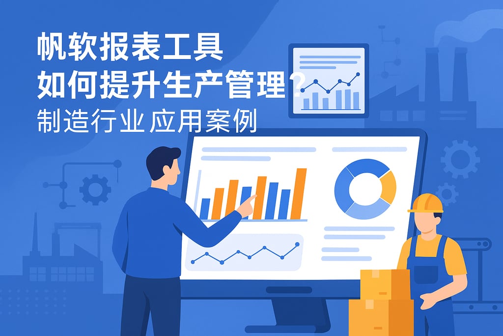 帆软报表工具如何提升生产管理？制造行业应用案例