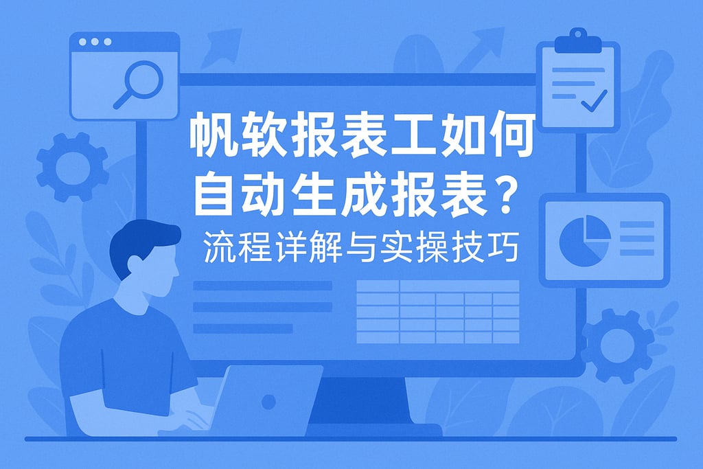 帆软报表工具如何自动生成报表？流程详解与实操技巧