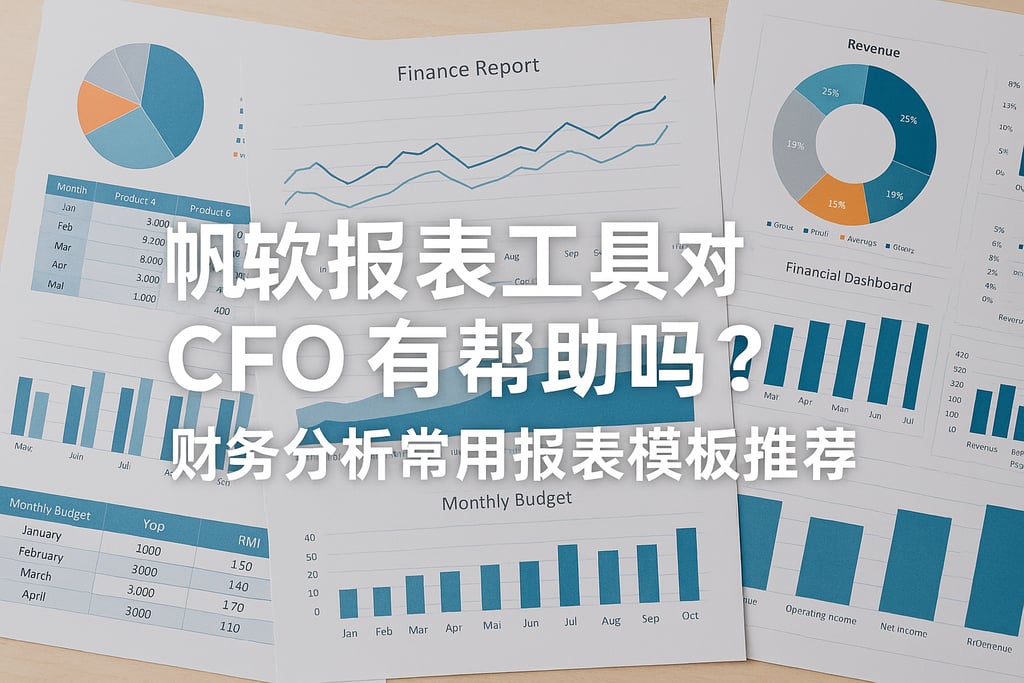 帆软报表工具对CFO有帮助吗？财务分析常用报表模板推荐