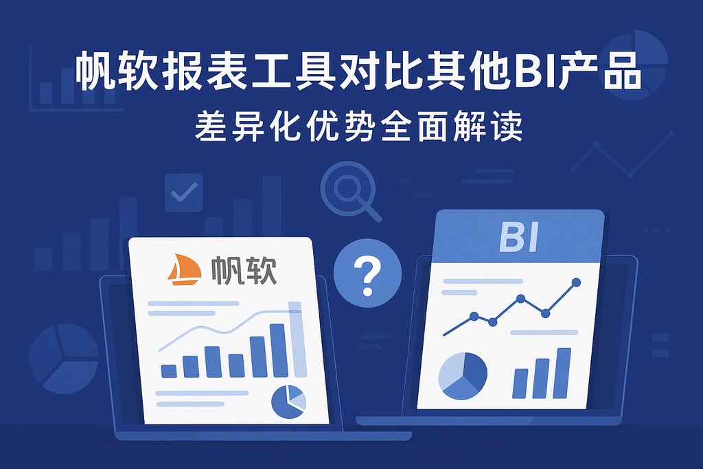 帆软报表工具对比其他BI产品？差异化优势全面解读