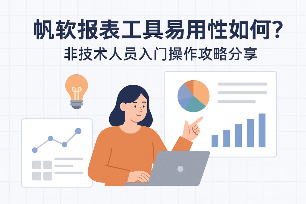 帆软报表工具易用性如何？非技术人员入门操作攻略分享