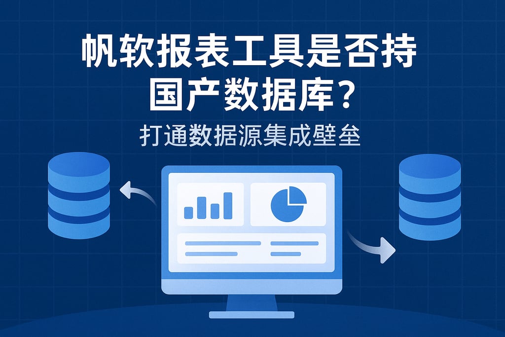 帆软报表工具是否支持国产数据库？打通数据源集成壁垒