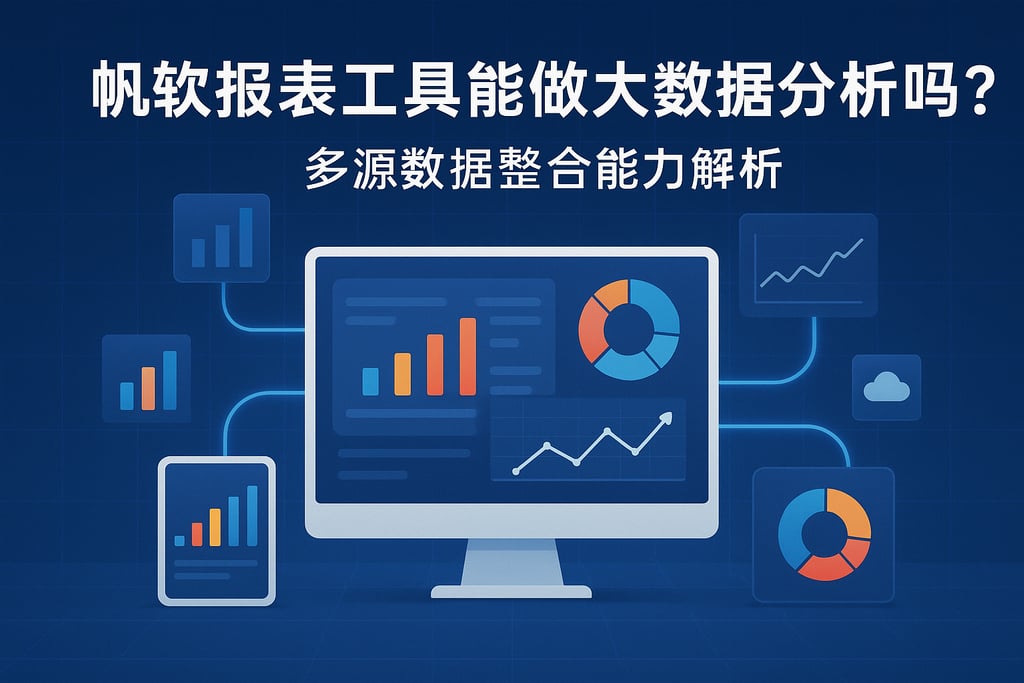 帆软报表工具能做大数据分析吗？多源数据整合能力解析