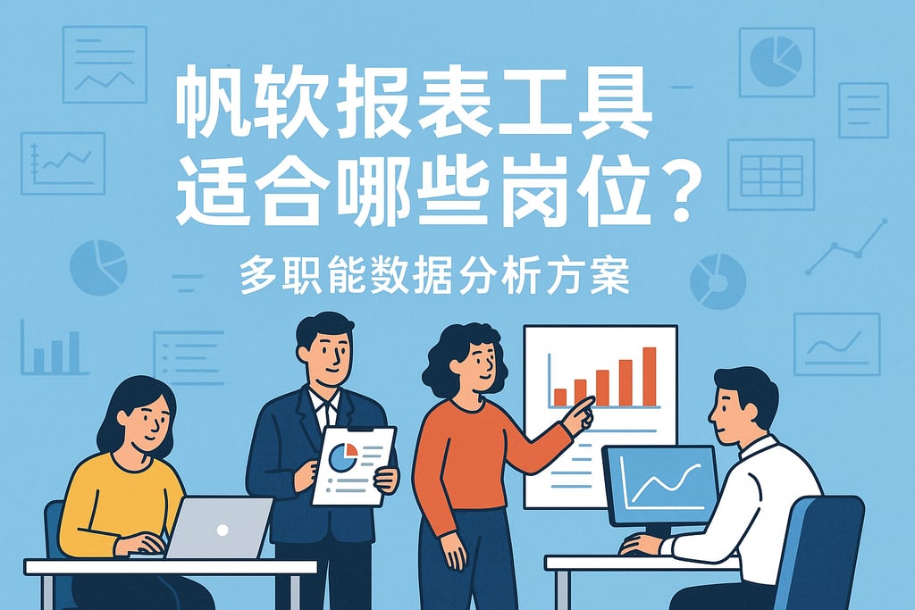 帆软报表工具适合哪些岗位？多职能数据分析方案