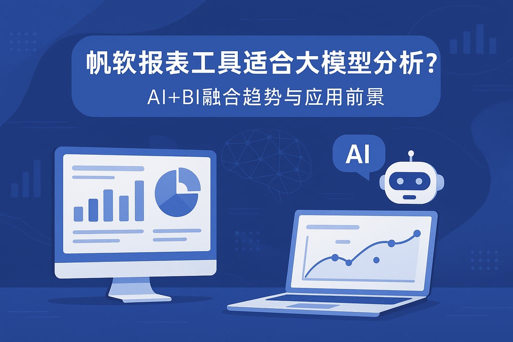 帆软报表工具适合大模型分析吗？AI+BI融合趋势与应用前景