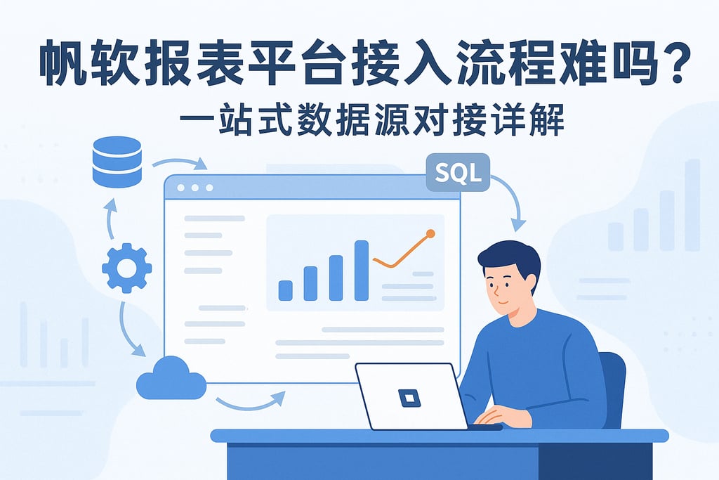 帆软报表平台接入流程难吗？一站式数据源对接详解