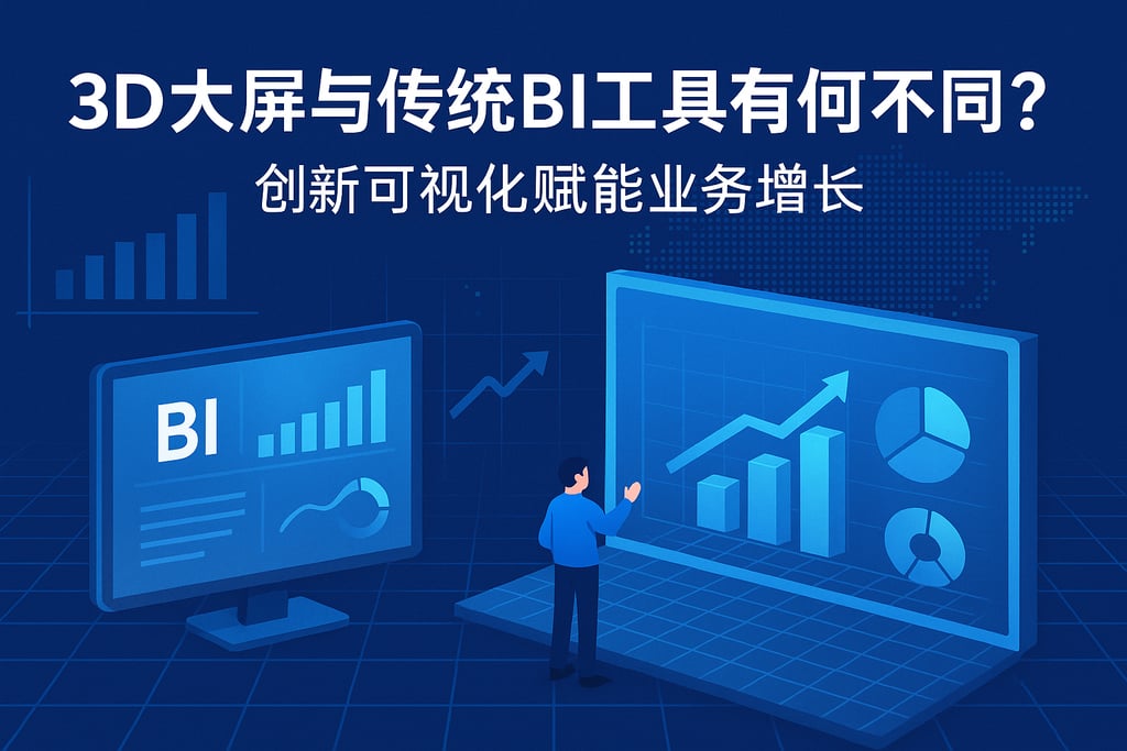 3D大屏与传统BI工具有何不同？创新可视化赋能业务增长