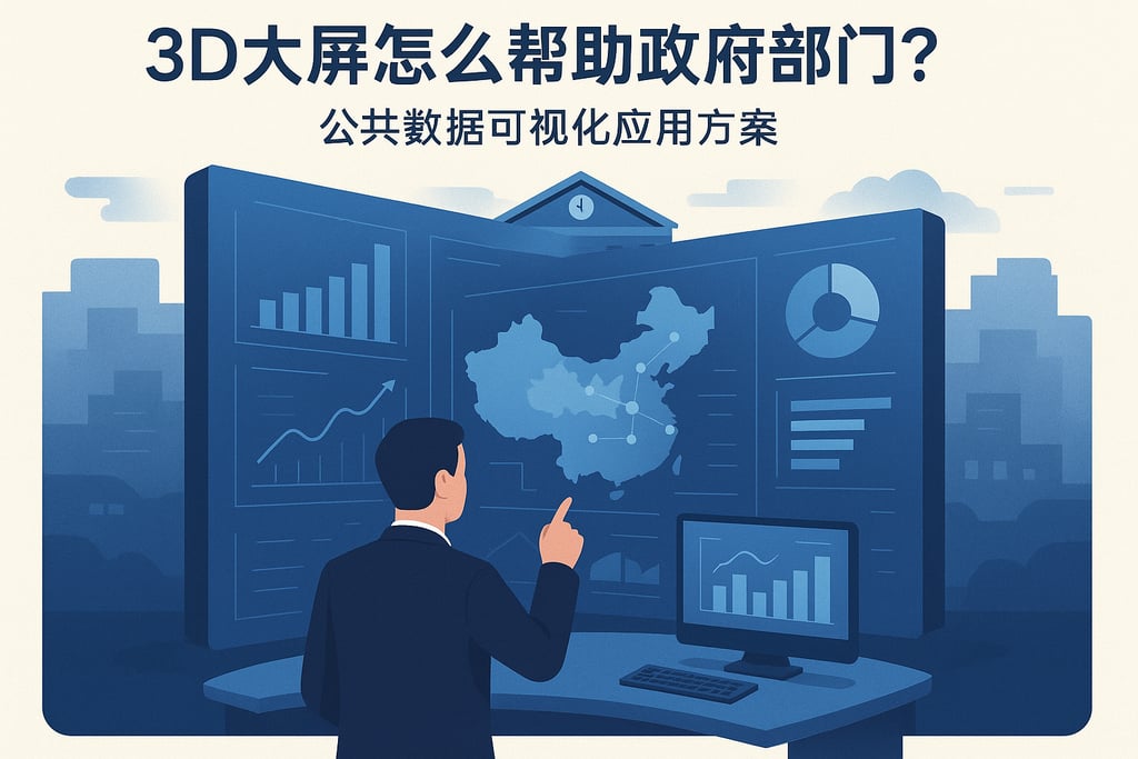 3D大屏怎么帮助政府部门？公共数据可视化应用方案