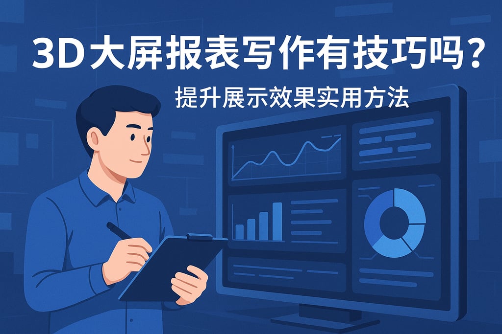 3D大屏报表写作有技巧吗？提升展示效果实用方法