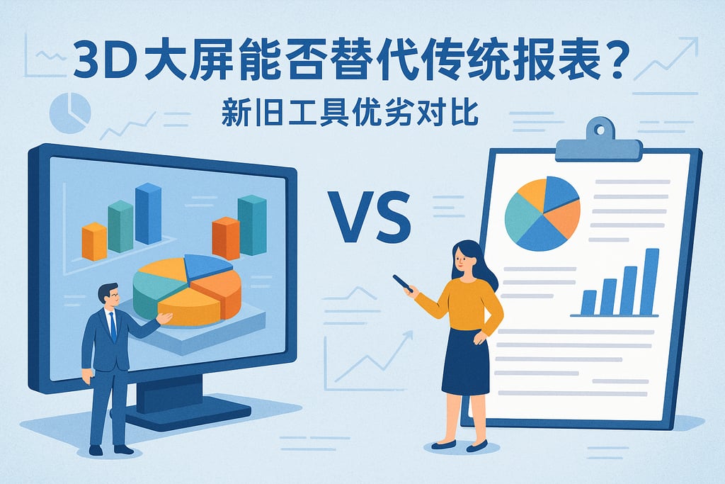 3D大屏能否替代传统报表？新旧工具优劣对比