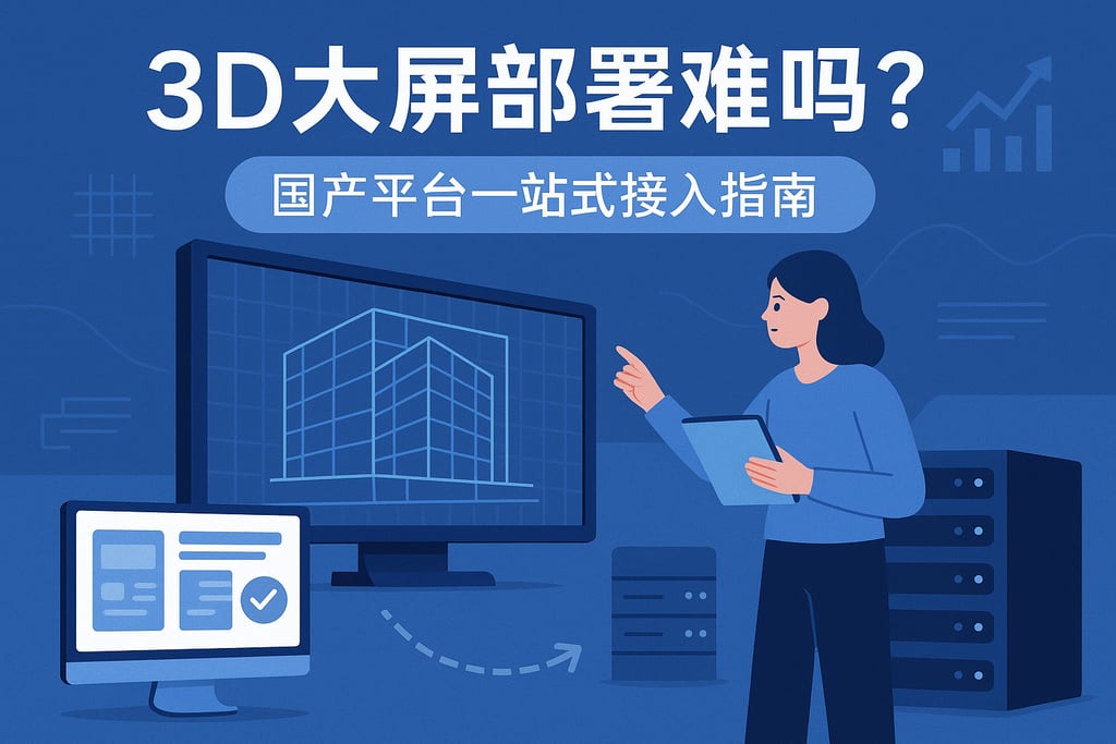 3D大屏部署难吗？国产平台一站式接入指南