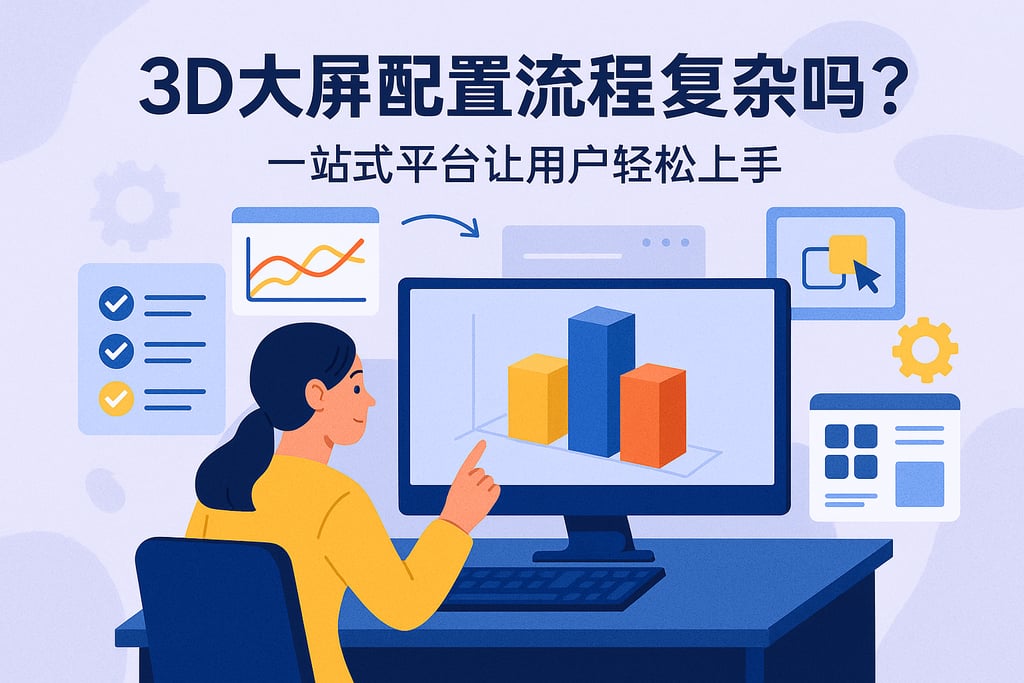 3D大屏配置流程复杂吗？一站式平台让用户轻松上手