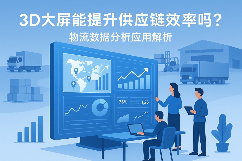 3d大屏能提升供应链效率吗？物流数据分析应用解析