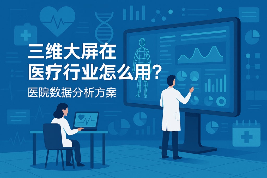 三维大屏在医疗行业怎么用？医院数据分析方案