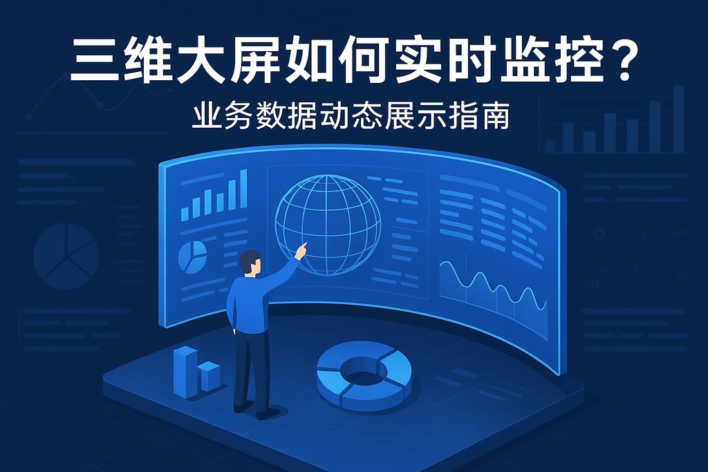 三维大屏如何实现实时监控？业务数据动态展示指南