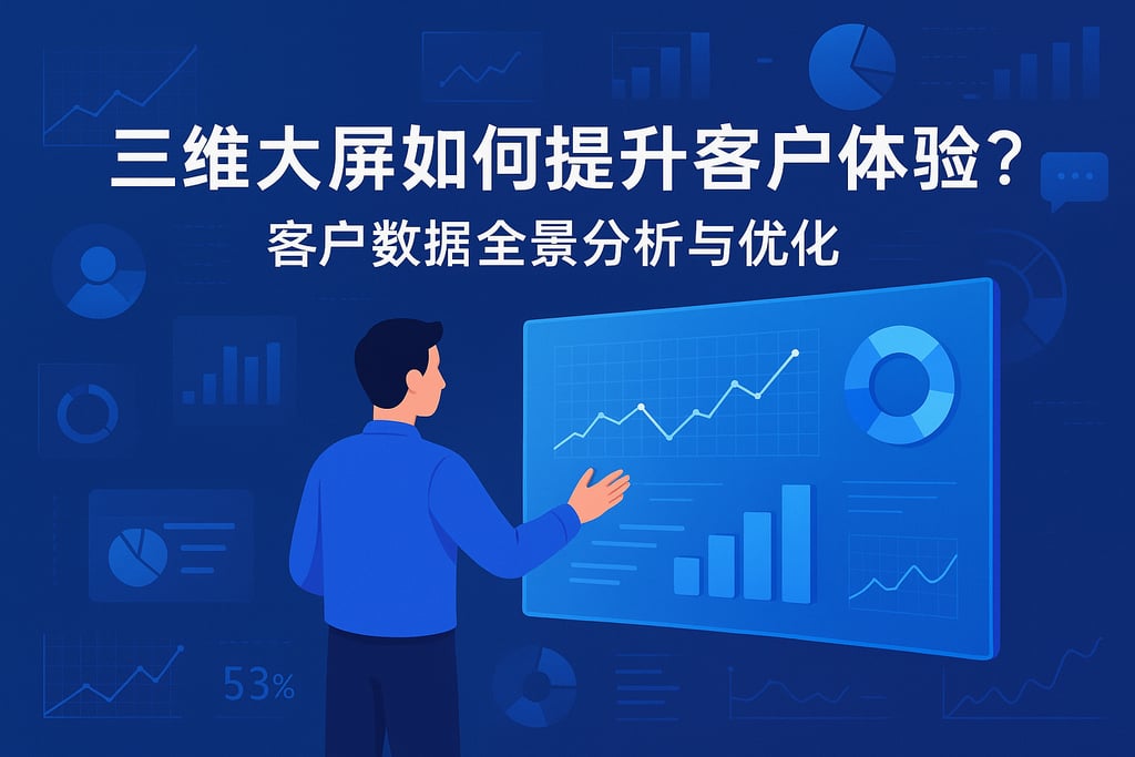 三维大屏如何提升客户体验？客户数据全景分析与优化