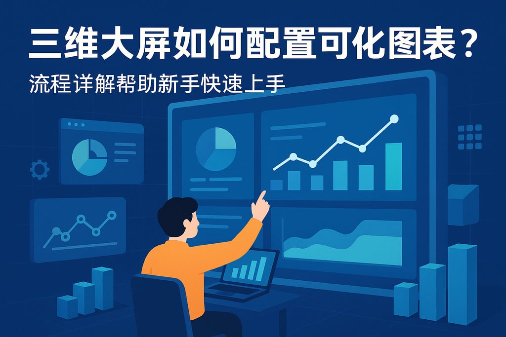 三维大屏如何配置可视化图表？流程详解帮助新手快速上手
