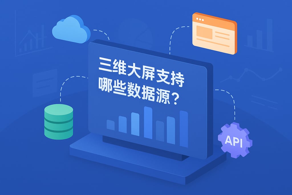 三维大屏支持哪些数据源？多平台接入灵活扩展