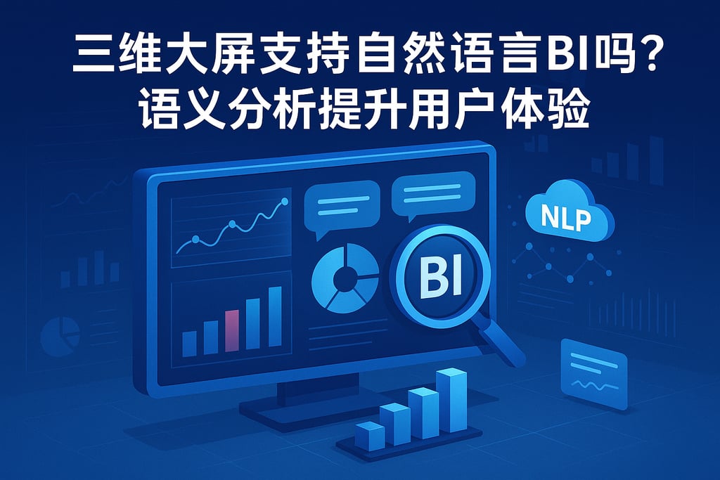 三维大屏支持自然语言BI吗？语义分析提升用户体验