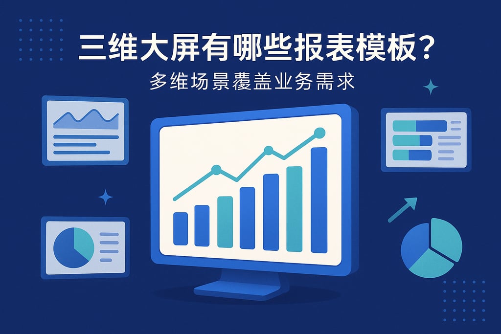 三维大屏有哪些报表模板？多维场景覆盖业务需求