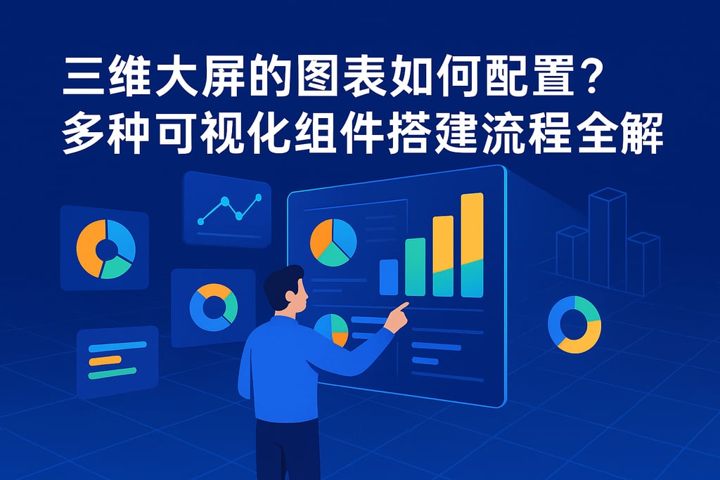 三维大屏的图表如何配置？多种可视化组件搭建流程全解