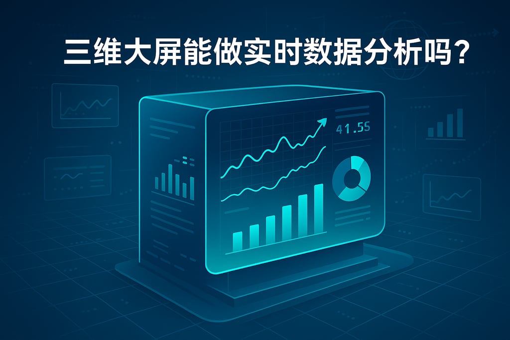 三维大屏能做实时数据分析吗？动态呈现快速响应业务