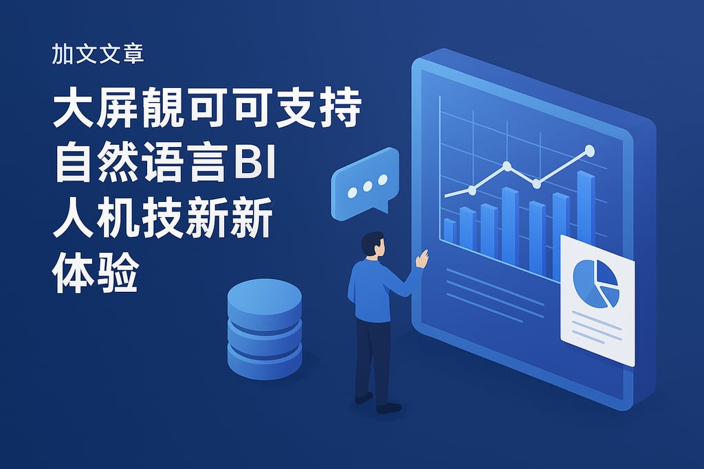 三维大屏能支持自然语言BI吗？人机交互创新体验
