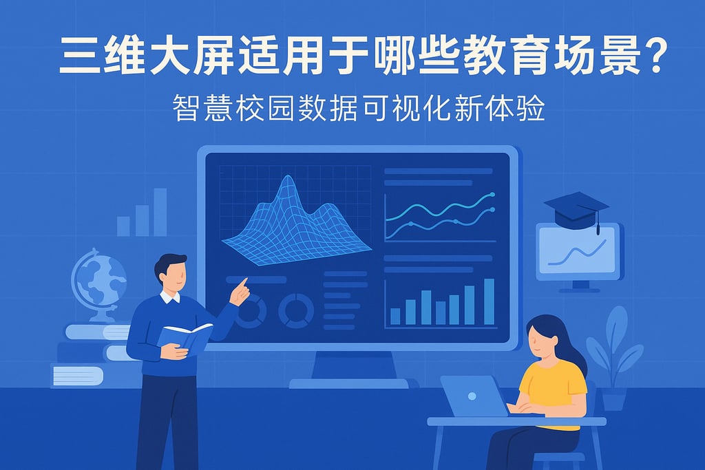 三维大屏适用于哪些教育场景？智慧校园数据可视化新体验