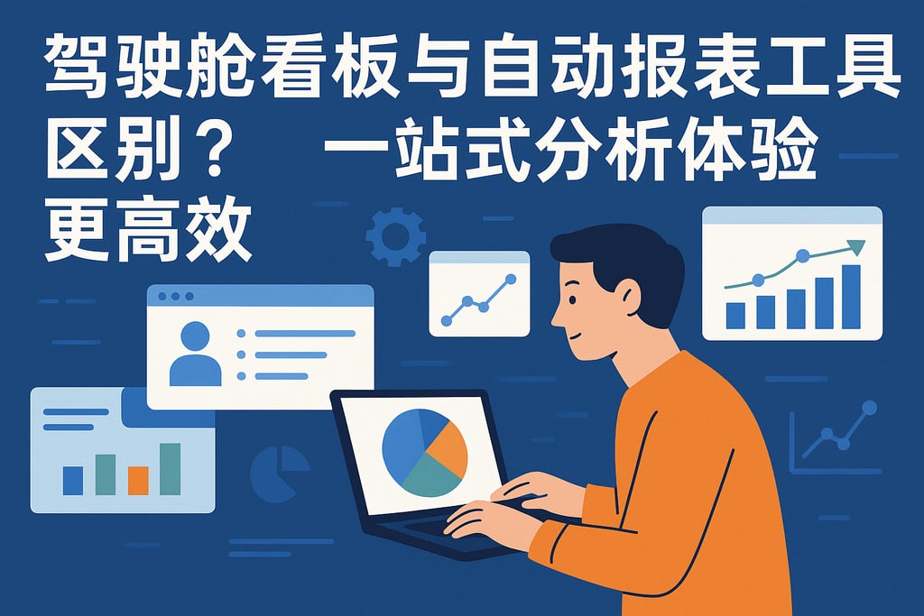 驾驶舱看板与自动报表工具区别？一站式分析体验更高效