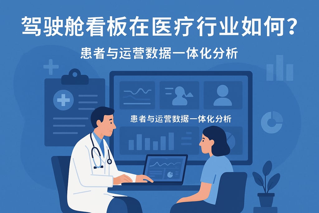 驾驶舱看板在医疗行业如何应用？患者与运营数据一体化分析