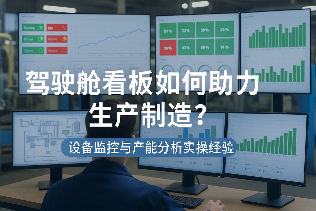 驾驶舱看板如何助力生产制造？设备监控与产能分析实操经验