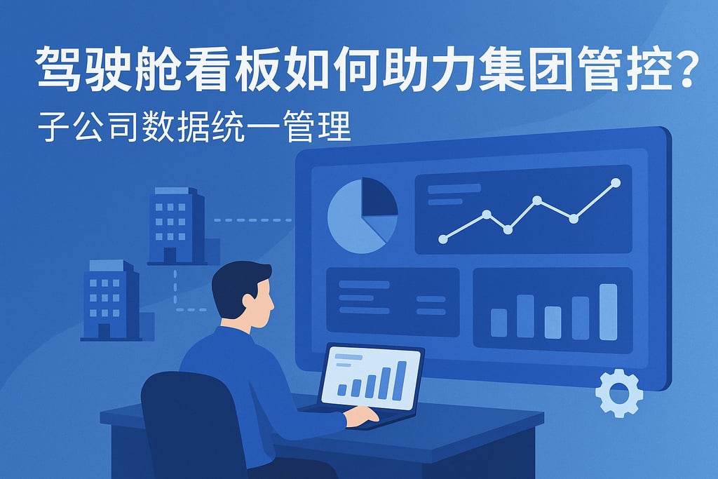 驾驶舱看板如何助力集团管控？分子公司数据统一管理