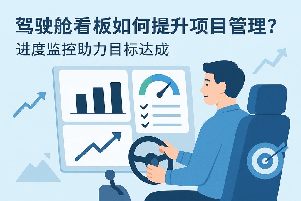 驾驶舱看板如何提升项目管理效率？进度监控助力目标达成