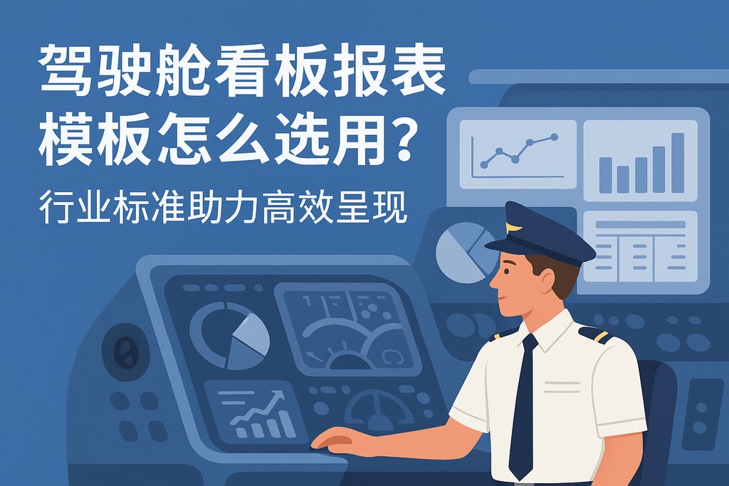 驾驶舱看板报表模板怎么选用？行业标准助力高效呈现